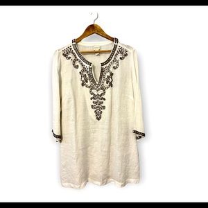 Chico’s Linen Tunic Shirt Size L